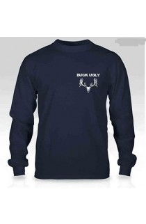 Buck Ugly Deer Long Sleeve T~Shirt Black