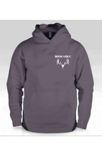 Buck Ugly Deer Hoodie Charcoal
