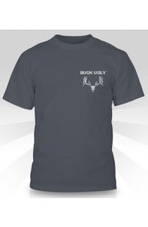 Buck Ugly Deer T~Shirt Charcoal