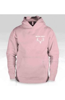 Buck Ugly Deer Hoodie Pink