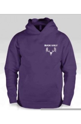 Buck Ugly Deer Hoodie Purple
