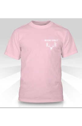 Buck Ugly Deer T~Shirt Pink