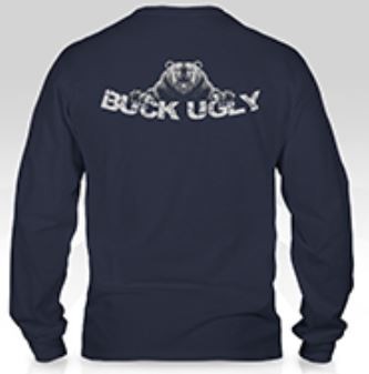 Buck Ugly Bear Long Sleeve T~Shirt Navy