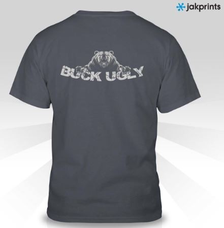 Buck Ugly Bear T~Shirt Charcoal
