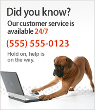 Nuestro departamento de servicio al cliente está disponible todos los días, las 24 horas. Llámenos al teléfono (555) 555-0123.